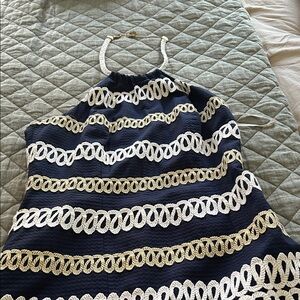 Lilly Pulitzer Navy Garment  Halter top.